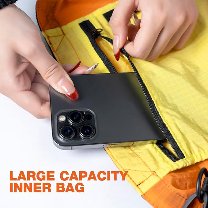 Lightweight Foldable Nylon Crossbody Bag,Stylish Compact Polyester Packable Totes