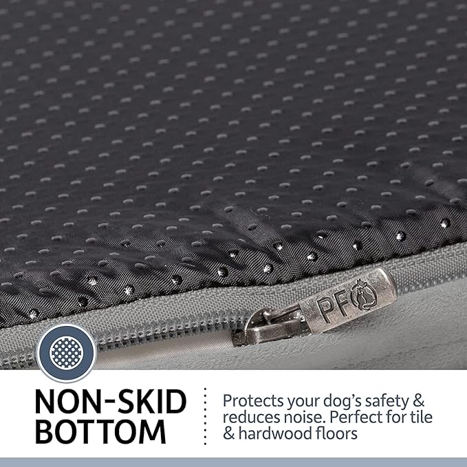 PetFusion Ultimate Dog Bed, Orthopedic Memory Foam, Multiple Sizes and Colors, Medium Firmness Pillow, Waterproof Liner, YKK Zippers, Breathable 35% Cotton Cover