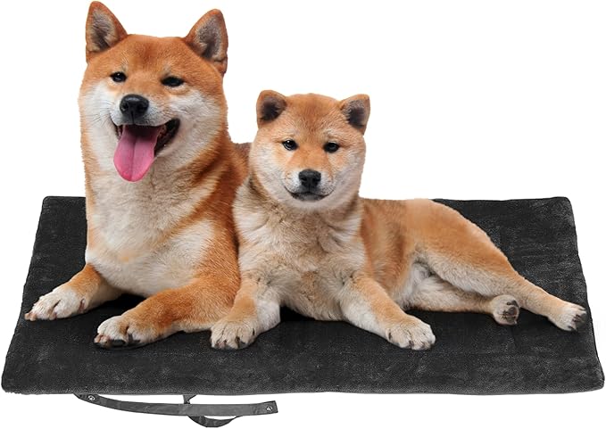 Catalonia Classic Waterproof Dog Mat, Portable Reversible Pet Travel Mat, Pet Cushion Pad with Handle for Small Medium Dogs Cats, Indoor or Outdoor