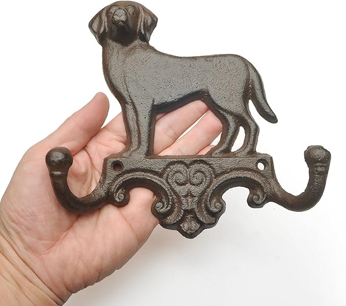 1 Pack Leash Hangers for Wall,Dog Wall Hook,Hooks for Entry Way,Vintage Towel Hooks,Cast Iron Hook