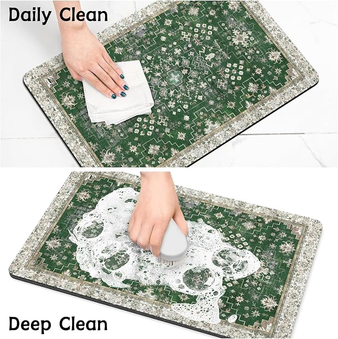 Pet Food Mats for Floor, Absorbent Dog Mat for Food and Water Dispenser Mat, Dog Food Mat Quick Dry Cat Food Mat Pet Supplies