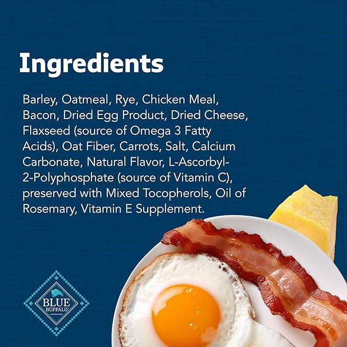Blue Buffalo Health Bars Crunchy Dog Biscuits, Oven-Baked With Natural Ingredients, Bacon, Egg & Cheese , 16-oz Bag