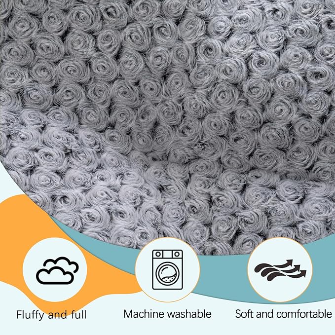 BBTO 47 x 29 Inches Extra Thick Dog Bed for Car Trunk SUV, Non-slip SUV Cargo Liner, Large Size Dog Blanket Mat Pet Backseat Cover with Anti Slip Sticker Travel Hair Resistant Backseat Extenders Cover