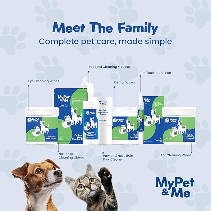 My Pet & Me Pet Bowl Cleaning Mousse | 4.05 oz | Dog Bowl Cleaner & Pet Safe Cleaner | Foaming Dish & Paw Cleaner for Small Dogs | Safe & Easy-to-Use Cleaning Solution