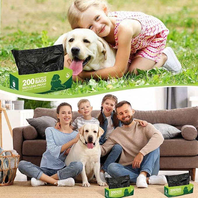 Sherr 25 Boxed Rolls 5000 Counts Dog Poop Bags Bulk Leak Proof Dog Doggy Poop Pet Waste Bags for Puppy Pets Outdoor Walking and Travel