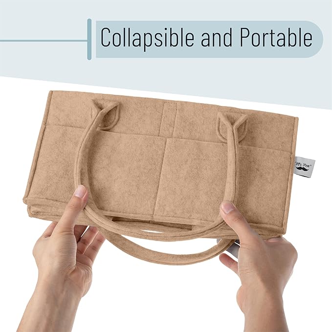 Mr. Pen- Baby Diaper Caddy Organizer, Earthy Clay, Nursery Storage Bin and Car Organizer for Diapers and Baby Wipes