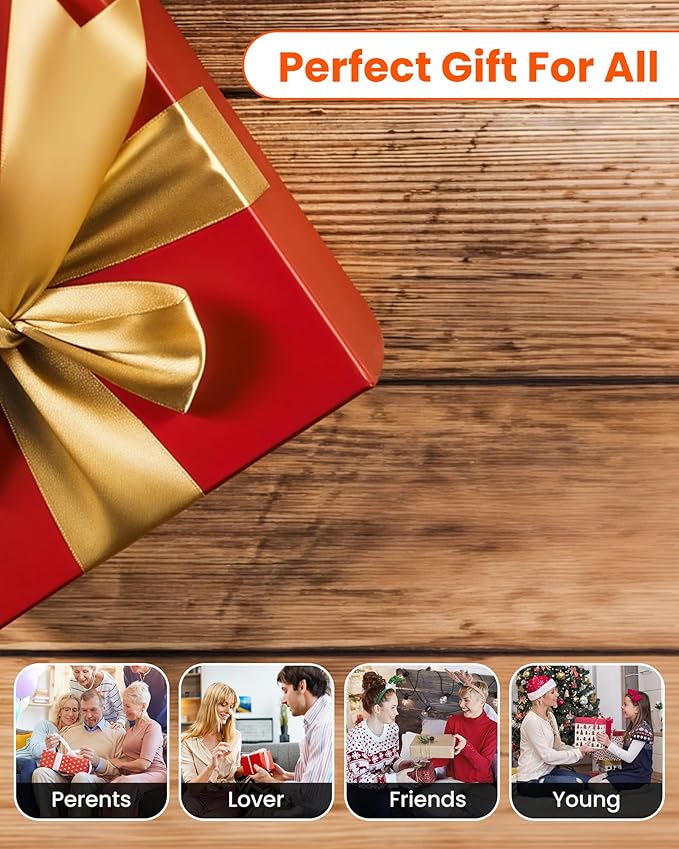 COMFIER Handheld Scalp Massager Hair Growth,Cordless Hair Head Massager with 3 Modes & 8 Silicone Claws,IPX7 Waterproof Body Massager for Stress Relax,Pet Massage,Head Scratcher,Gifts Men,Women(Gold)