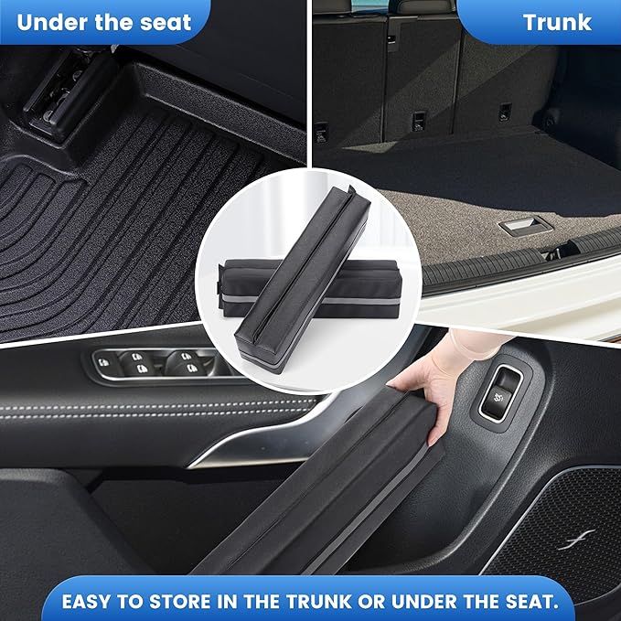 Magnetic Car Door Protector Removable Car Door Guard - Prevents Dents and Scratches for Vehicles (Black) 2 Pack