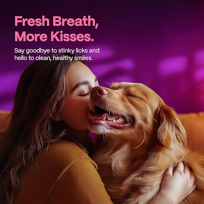 DOCO Dog Teeth Cleaning Wipes - Dog Tooth Brushing Kit, Remove Plaque & Tartar, Dental Freshen Breath, No Rinse, Easy Pet Tooth Cleaning Kit for Oral Care, Ideal for Cat Owners - Bacon Flavor, 100 ct.