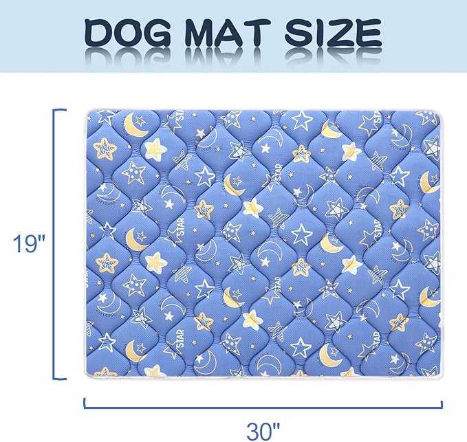 Bubble bear Dog Crate Mat - Ultra Soft, Washable & Anti-Slip Kennel Pad for Small/Medium/Large Dogs, Dark-Hued to Hide Stains (30"x19")