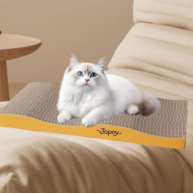 2 Packs cat Scratch pad Toys Reversible Scratching Cardboard,scratchers for Indoor Cats Sleep Play and Grind Claws