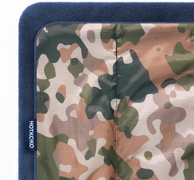 Hooded Stadium Blanket, Waterproof Fleece Wearable Camping Blanket