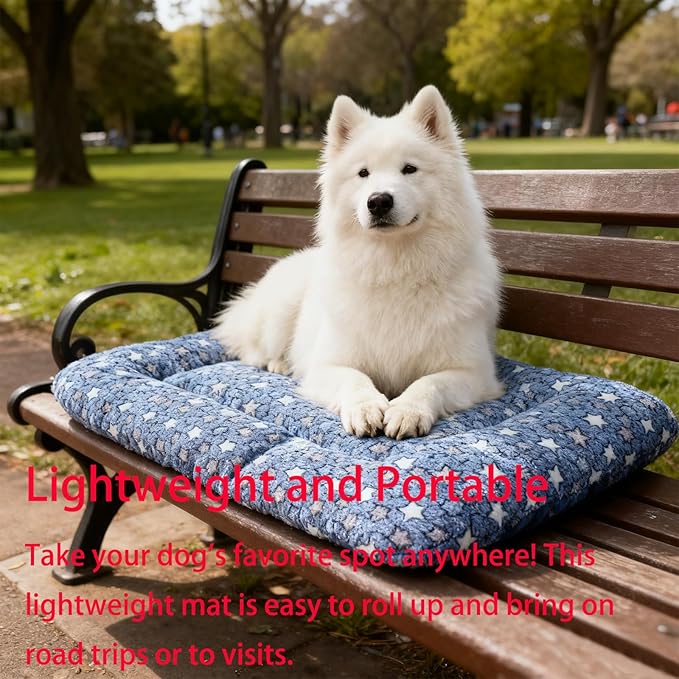 Dog Bed Mat - Crate Pad - Soft Dog Kennel - Multi-Purpose Crate Bed for Dogs & Cats