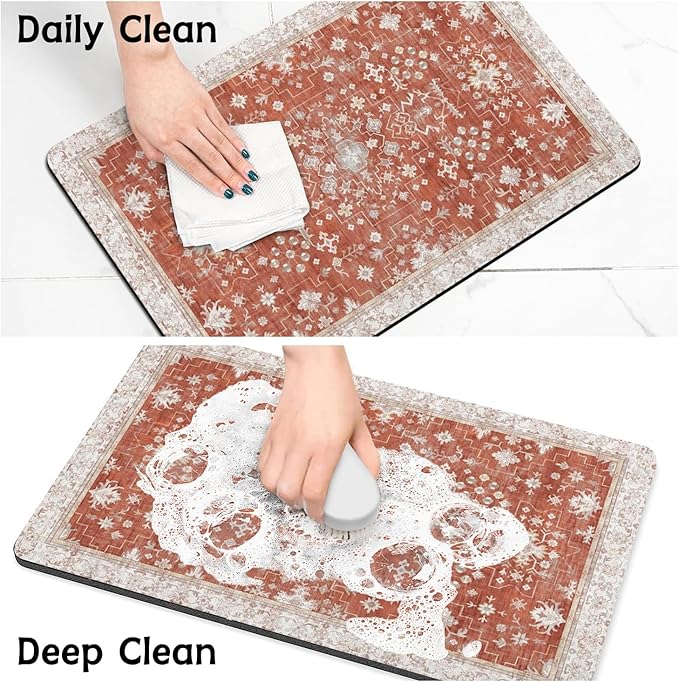 Pet Food Mats for Floor, Absorbent Dog Mat for Food and Water Dispenser Mat, Dog Food Mat Quick Dry Cat Food Mat Pet Supplies