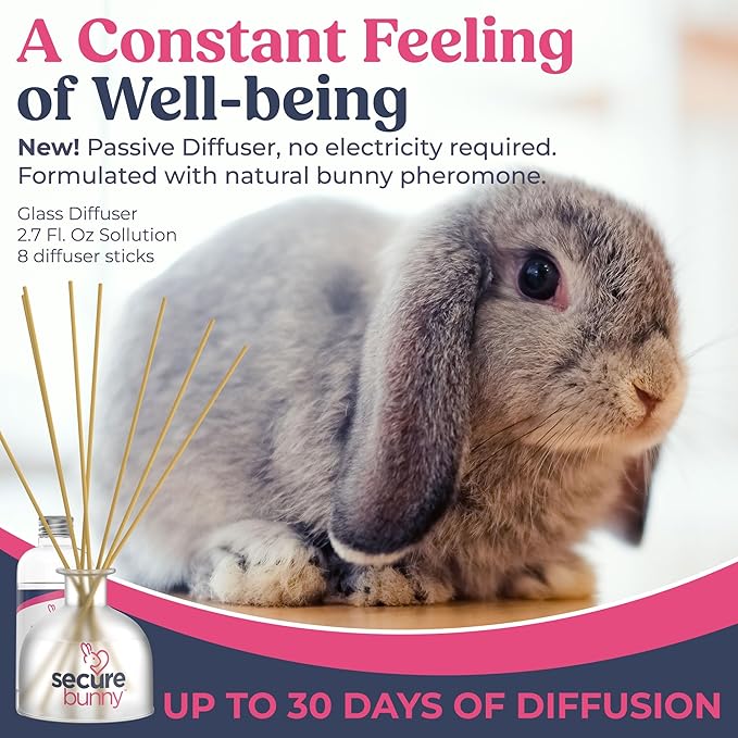 SecureBunny Pheromone Home Stick Diffuser 30-Day Starter Kit, Passive Diffuser Naturally Supports Calm and Well-Being Helping Relieve Any Feeling of Anxiety or Stress