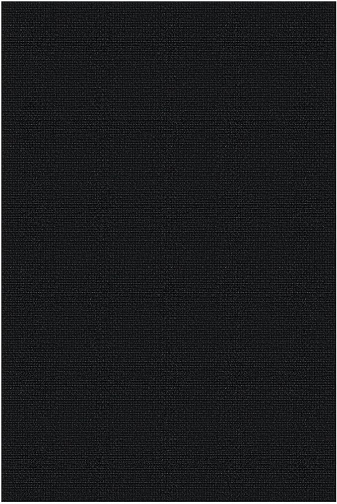 KOZYFLY Washable Area Rug for Living Room 5x7 Ft Non Slip Rubber Backed Bedroom Rug Braided Cotton Dining Room Rug, Floor Carpet for Living Room Dining Room Bedroom, Black