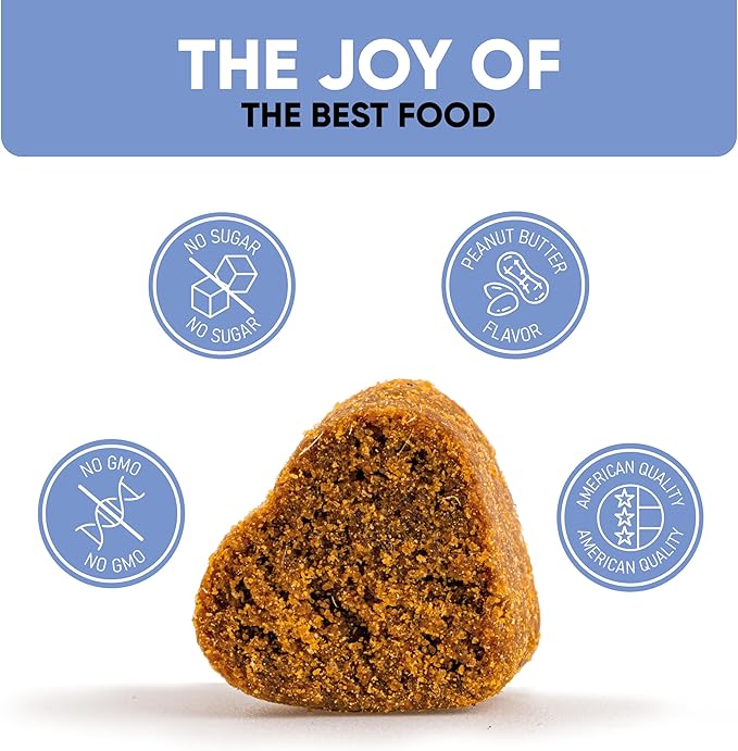 Kinpur Pet Care Calming Chews for Dogs with Hemp Oil - Aid During Thunderstorms, Separation, Car Rides - Hip and Joint Health - Tasty Dog Calming Treats, 180 Peanut Butter Flavored Chews