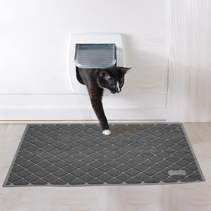 Niubya Premium Cat Litter Mat, 47" Long x 35" Wide, Extra Large Size, Waterproof and Non-Slip Design, Gentle on Paws, Easy to Clean