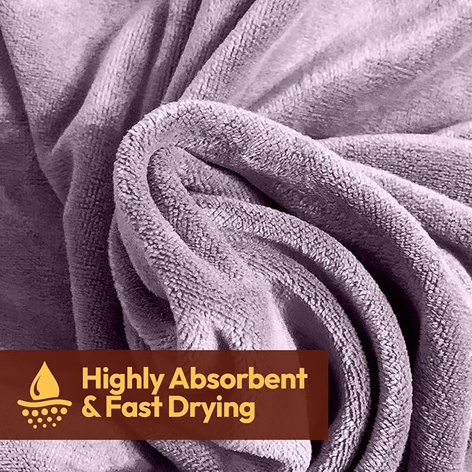 Microfiber Pet Towels 2-Pack – Ultra Absorbent, Quick-Dry Dog & Cat Towels for Bathing, Grooming & Travel – Soft, Lightweight, Machine Washable Pet Drying Towels- POM Pets