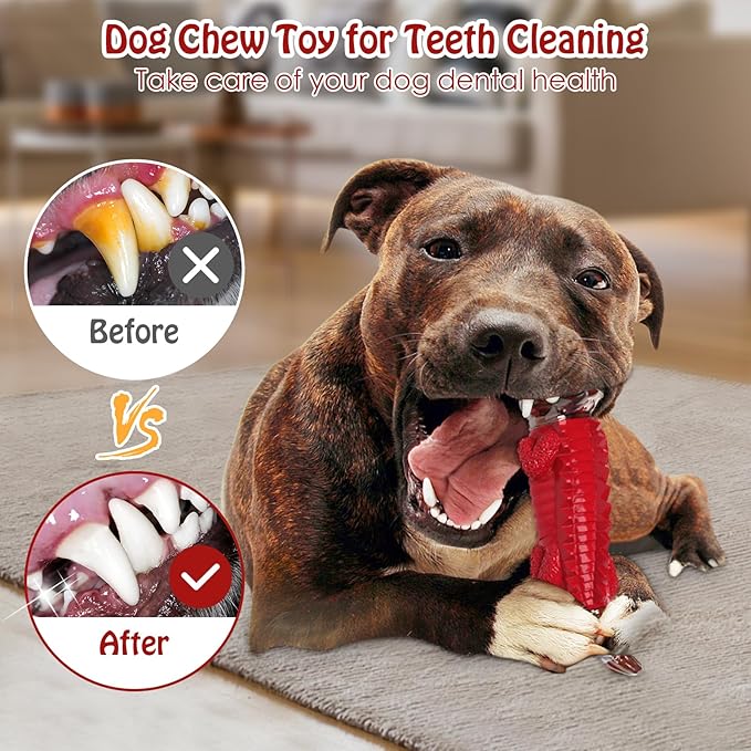 Jeefome Dog Toys for Aggressive Chewers - Indestructible Dog Toy to Keep Them Busy & Reduce Boredom for Small/Medium/Large Breed