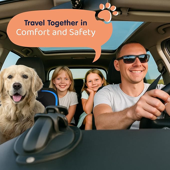 Front Seat Dog Cover for Car, Truck & SUV - Waterproof, Non-Slip Pet Car Seat Cover for Dogs - Durable, Easy to Install & Clean, Front Passenger Seat Protector for Pets & Vehicles