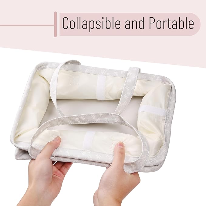 Mr. Pen- Baby Diaper Caddy Organizer, Patterned Gray, Nursery Storage Bin and Car Organizer for Diapers and Baby Wipes