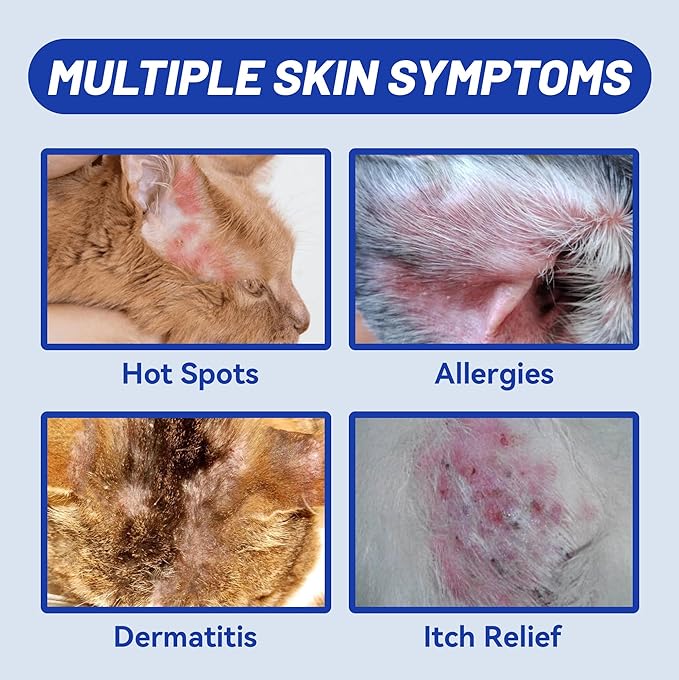 Wellix Hot Spot Treatment&Itch Relief Spray for Dogs&Cats - Wound Care&Dry Itchy Skin&Dermatitis for Dog Skin Care Spray - Pet Allergy Spray with Chamomile,100ml