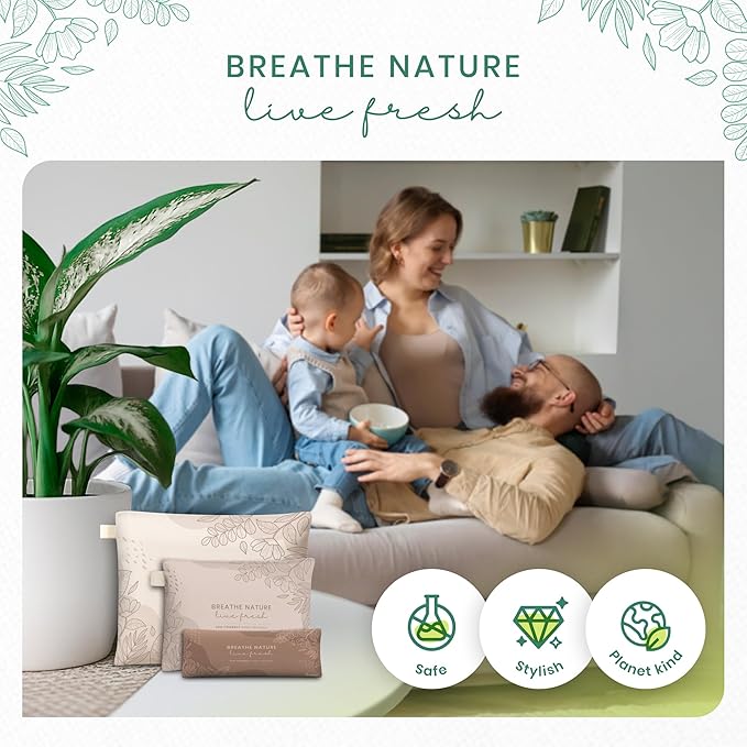 Roonin Activated Charcoal Odor Absorber For Home - Shoe Deodorizer Insert - Closet Freshener Odor Eliminator - Shoe Odor Elimination - Air Purifier For Car (5-pack)