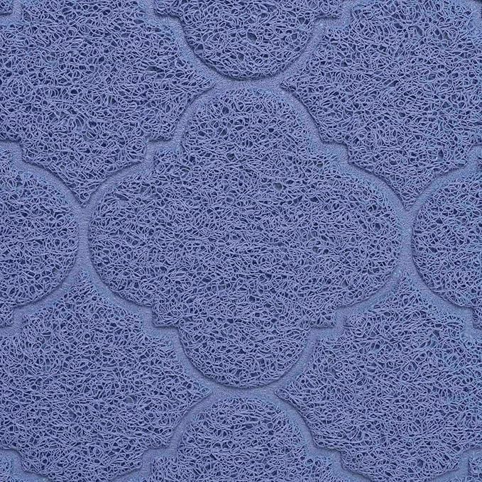 WePet Cat Litter Box Mat, Kitty Premium PVC Pad, Durable Trapping Rug, Phthalate Free, Urine-Resistant, Scatter Control, XXL 47 x 36 Inch, Light SkyBlue