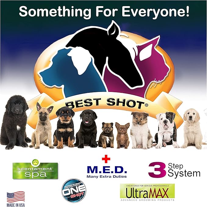 Best Shot Scentament Spa Botanical Body Splash, Body Spray Conditioner for Pets, Cat and Dog Cologne Spray, Soft Mimosa Nectar, 8 Oz.