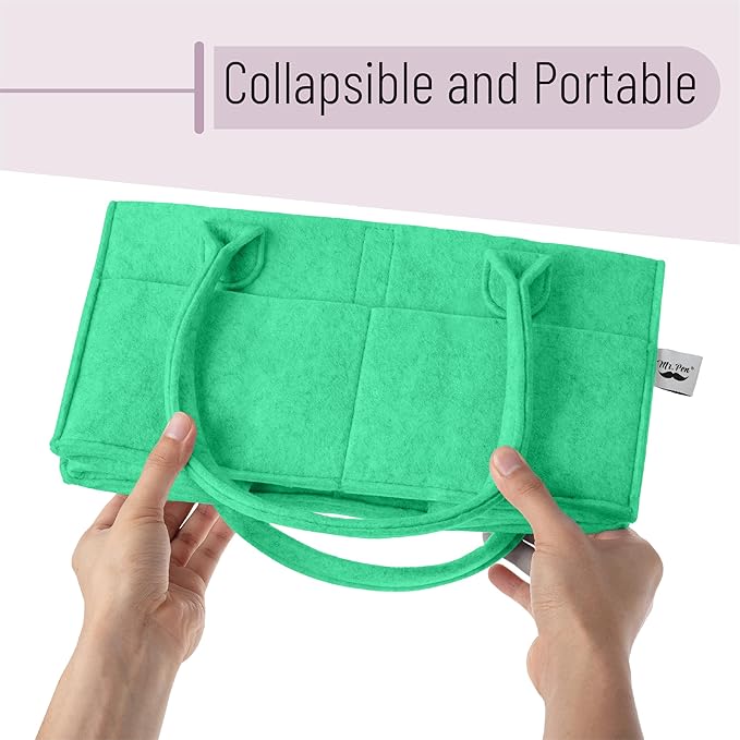 Mr. Pen- Baby Diaper Caddy Organizer, Green, Nursery Storage Bin and Car Organizer for Diapers and Baby Wipes