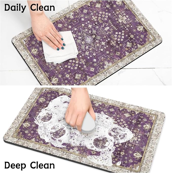 Pet Food Mats for Floor, Absorbent Dog Mat for Food and Water Dispenser Mat, Dog Food Mat Quick Dry Cat Food Mat Pet Supplies