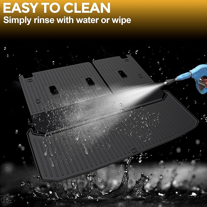 Cargo Mat for 2022-2025 Nissan Pathfinder 7/8 Passenger Accessories, Full Coverage All Weather TPE Protector Cargo Mat with Backrest Mat Trunk Mat Cargo Liner for Nissan Pathfinder Accessories
