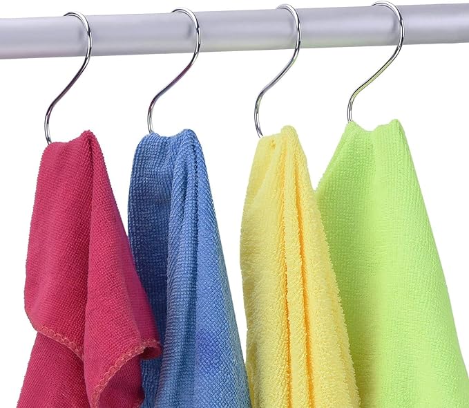 22 Pack 4.7 Inches Extra Large S Shape Hooks Heavy-Duty Metal Hanging Hooks Apply Kitchenware Bathroom Utensils Plants Towels Gardening Multiple uses Tools (Silver)