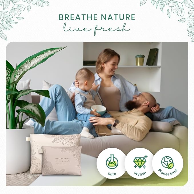 Roonin Activated Charcoal Odor Absorber For Home - Car Odor Remover - Home Deodorizer Odor Eliminator For Car Strong Odors - Activated Charcoal Bags - Closet Deodorizer (4-pack)