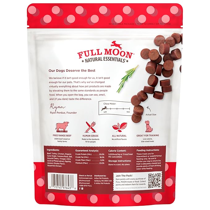 Full Moon Essential Beef Savory Bites 8.0 oz (Pack of 2)