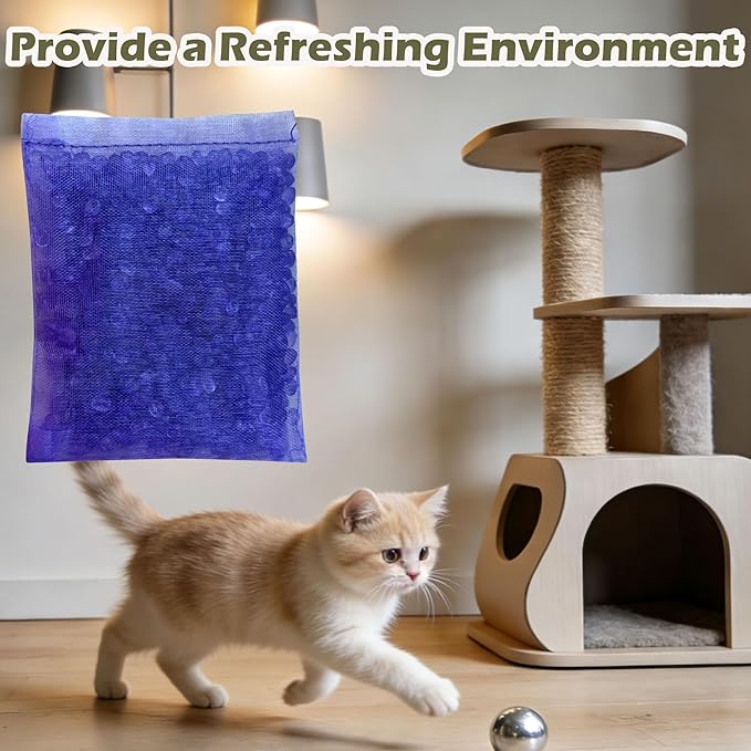 12 Pack Litter Box Deodorizer Refills for Whisker OdorTrap Pod, Odor Filters for Traditional Litter Boxes (Lavender)