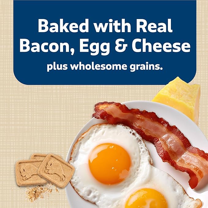 Blue Buffalo Health Bars Crunchy Dog Biscuits, Oven-Baked With Natural Ingredients, Bacon, Egg & Cheese , 16-oz Bag