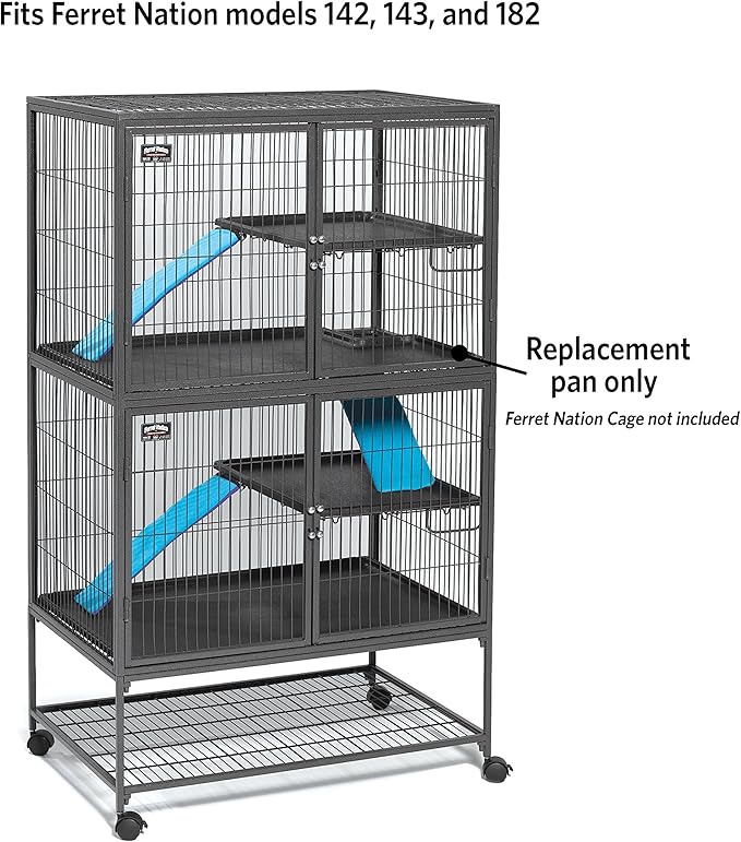 MidWest Homes for Pets 143PAN Replaement Pan for Nation Cages, 34.5 x 22.5 x 1.125