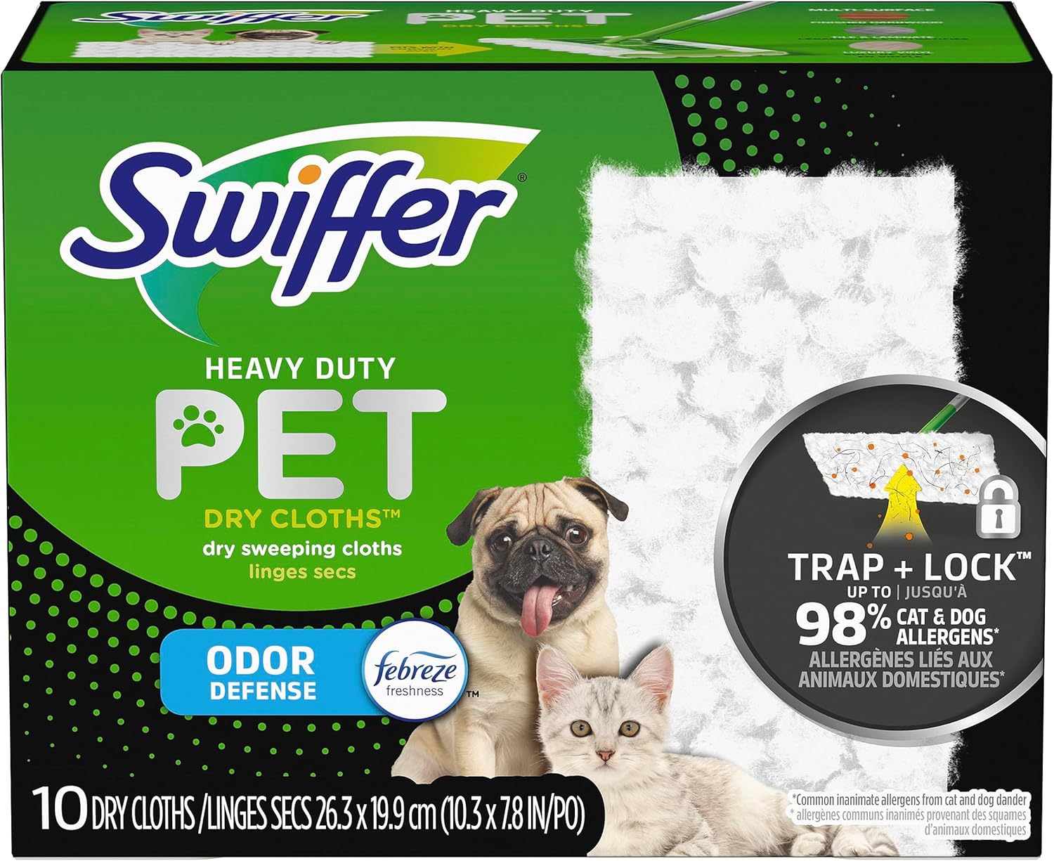 Pawverse reusable microfiber pads for removing pet fur and dust from multiple surfaces.