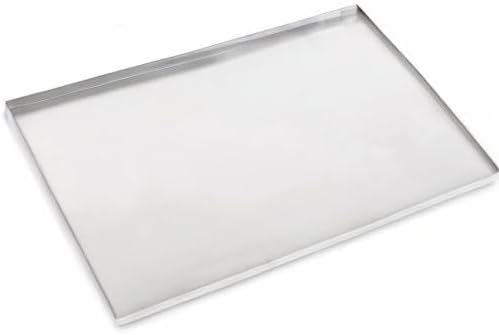 Pinnacle Systems 23.5" x 17.5" Metal Replacement Dog Crate Pan Chew Proof Crack Proof Pet Kennel Tray Central Dog Training Crate Pan Pet Supplies, Galvanized, 1" H