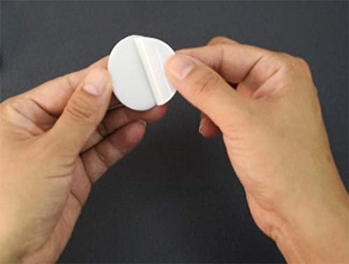 Door Knob Wall Shield, 12PCS White Round Soft Rubber Wall Protector Self Adhesive Door Handle Bumper (Small Round 1.57", White)