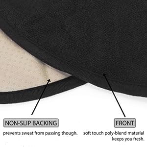 Waterproof Sweating Car Seat Cover for Post Gym Workout, Running, Swimming, Beach and Hiking, Universal Fit Non-Slip Bucket Seat Protector for Cars SUV Trucks, Machine Washable (2pcs Off-White)