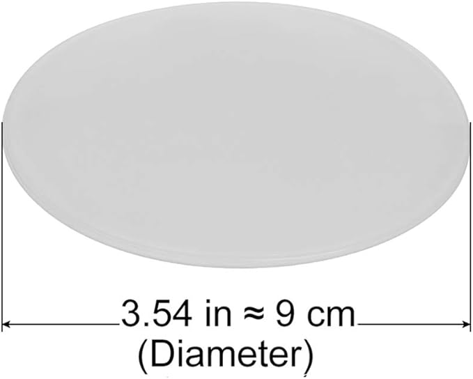Door Knob Wall Shield, Transparent Round Soft Rubber Wall Protector Self Adhesive Door Handle Bumper (Large Round 3.54" 4PCS, Clear)