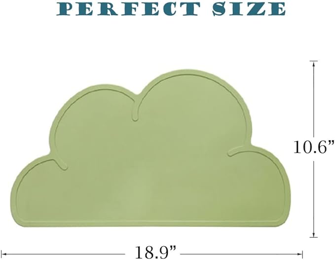 JiangYanus Dog Food Mat, Waterproof Dog Bowl Mat, Silicone Pet Feeding Mat for Food and Water Bowls, Nonslip Cats and Dogs Food Placemat Tray, Raised Edges to Prevent Water Spills on Floors