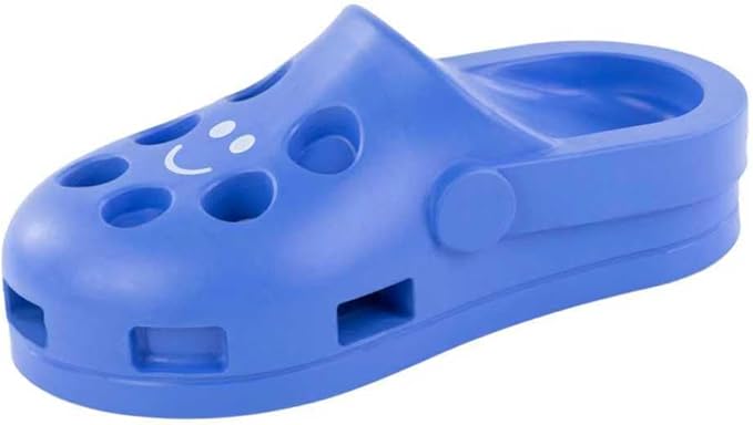 Shoe Dog Toy Puzzle Treat Toy – Natural Rubber Chew Toy – Durable, Interactive Enrichment Feeder – Eco-Friendly, Non-Toxic & Dishwasher Safe – Blue