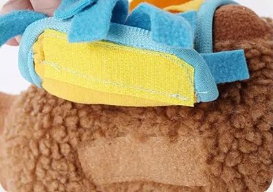 SNIFF-N-SQUEAK TOYS Camel CuddleSnuffle Plush Toy | Interactive Treat Hider for Dogs