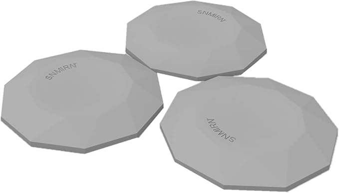 Door Stops Wall Protector 3" with Strong 3M Adhesive - Quiet and Shock Absorbent Silicone Wall Protectors from Door Knobs - Larger Door Bumper to Protect Every Wall Surface (Gray-3 pcs