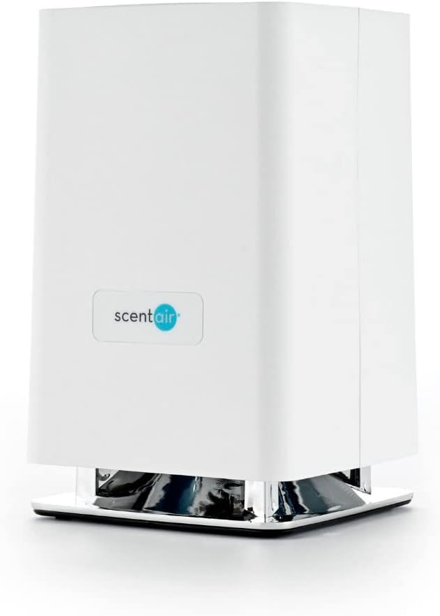 ScentAir Whisper Home | Diffuser Machine, Scents up to 800 Sq. Ft Room, Compatible with Alexa & Google, WiFi & Bluetooth Enabled, Cartridge Sold Separately, White