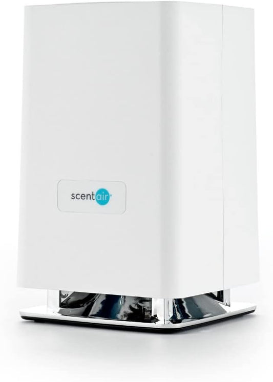 ScentAir Whisper Home | Diffuser Machine, Scents up to 800 Sq. Ft Room, Compatible with Alexa & Google, WiFi & Bluetooth Enabled, Cartridge Sold Separately, White